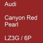 Preview: Audi, Canyon Red Pearl, LZ3G / 6P.